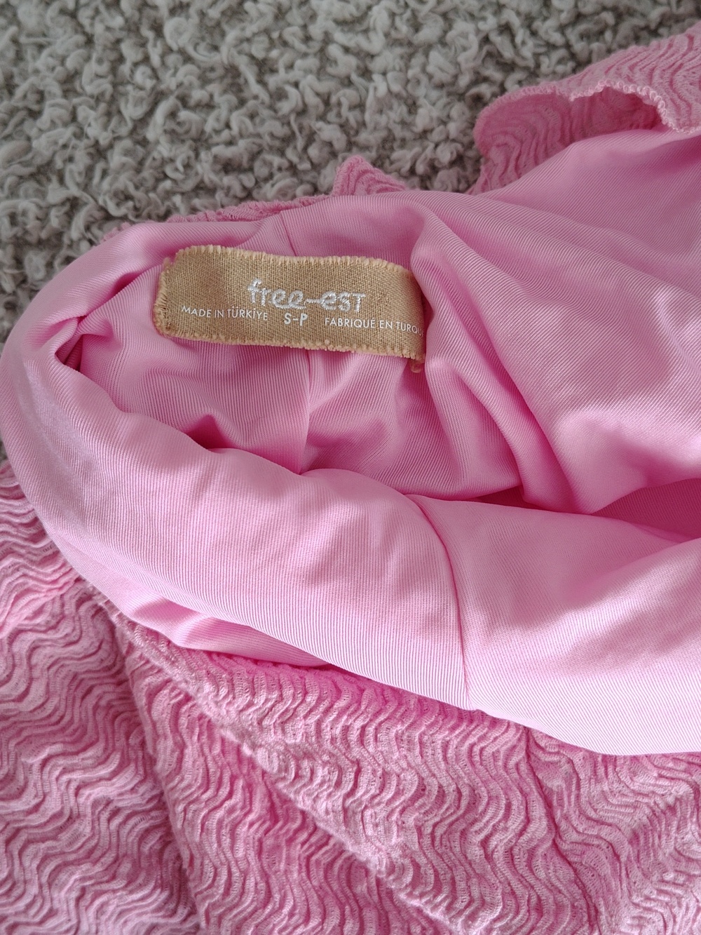 Free People Pink Off-Shoulder Ruffle Dress - Picture 9 of 9